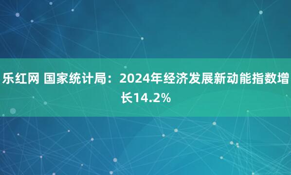 乐红网 国家统计局：2024年经济发展新动能指数增长14.2%